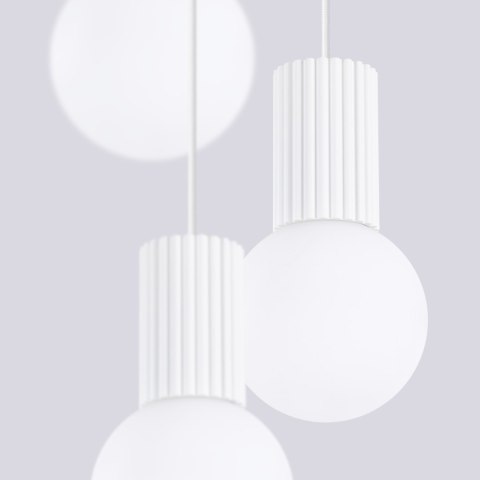 Sollux Lighting Lampa wisząca HALO 3P biała