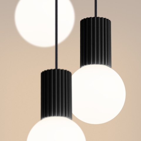 Sollux Lighting Lampa wisząca HALO 3P czarna