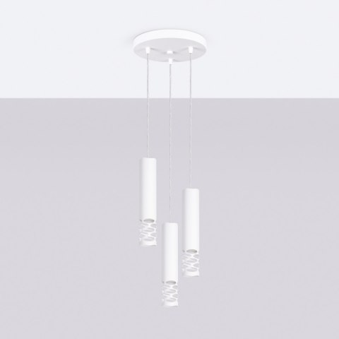 Sollux Lighting Lampa wisząca LIRO 3P biały