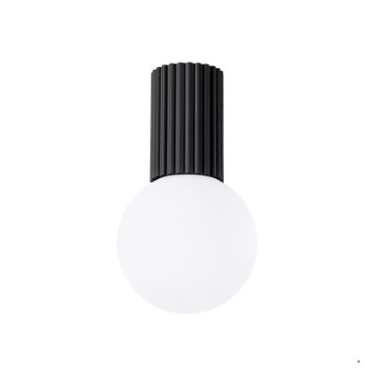 Sollux Lighting Plafon HALO czarny IP44