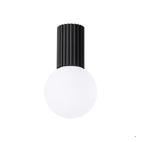 Sollux Lighting Plafon HALO czarny IP44
