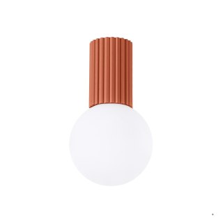 Sollux Lighting Plafon HALO ochra czerwona IP44