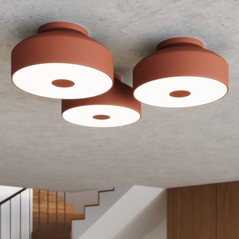 Sollux Lighting Plafon OMIQ ochra czerwona