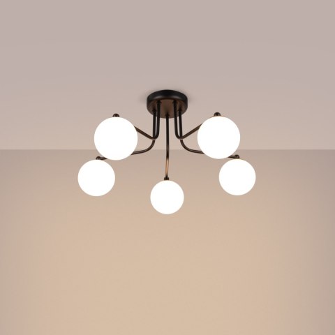 Sollux Lighting Żyrandol ASTRAL 5 czarny