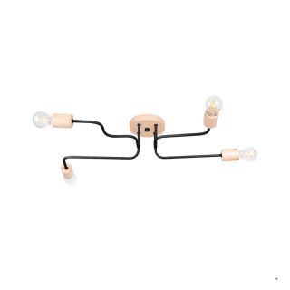 Sollux Lighting Żyrandol TIMBO 4 czarny