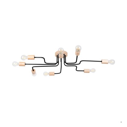 Sollux Lighting Żyrandol TIMBO 8 czarny