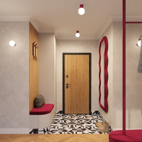 Sollux Lighting Kinkiet HALO burgund IP44