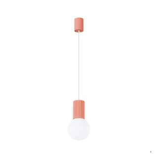 Sollux Lighting Lampa wisząca HALO 1 brzoskwiniowa