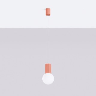 Sollux Lighting Lampa wisząca HALO 1 brzoskwiniowa