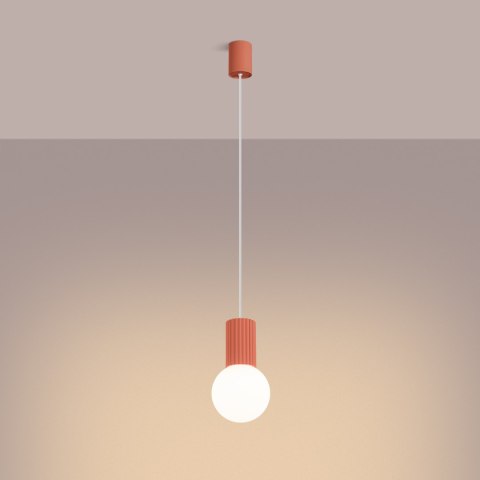 Sollux Lighting Lampa wisząca HALO 1 brzoskwiniowa