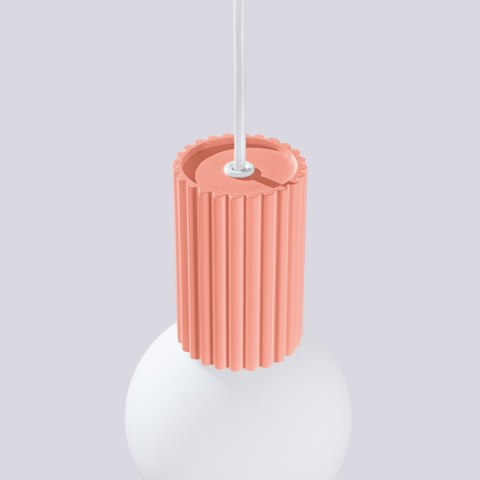 Sollux Lighting Lampa wisząca HALO 1 brzoskwiniowa