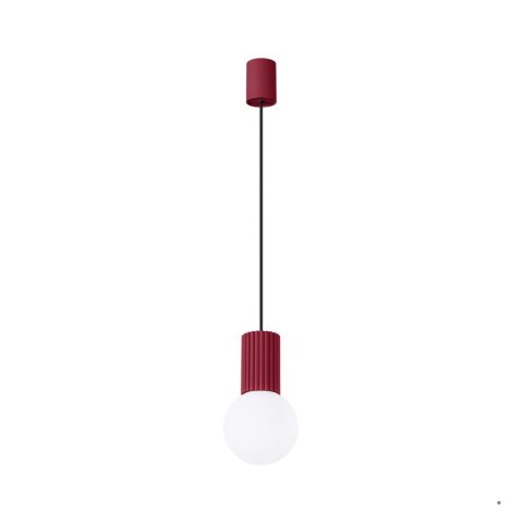 Sollux Lighting Lampa wisząca HALO 1 burgund