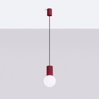 Sollux Lighting Lampa wisząca HALO 1 burgund
