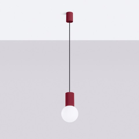 Sollux Lighting Lampa wisząca HALO 1 burgund