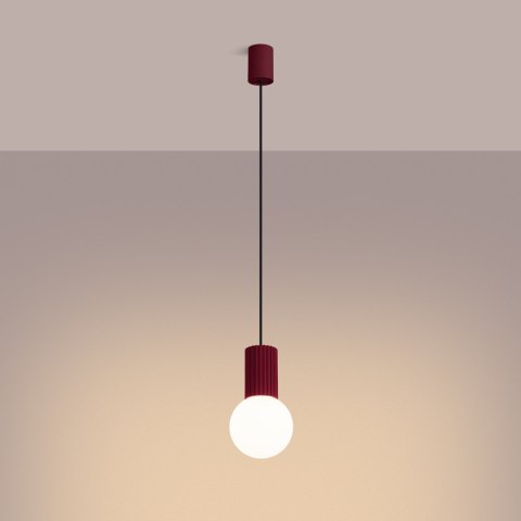 Sollux Lighting Lampa wisząca HALO 1 burgund