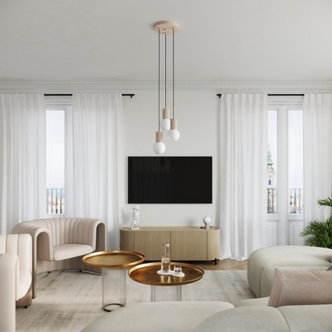 Sollux Lighting Lampa wisząca HALO 1 taupe
