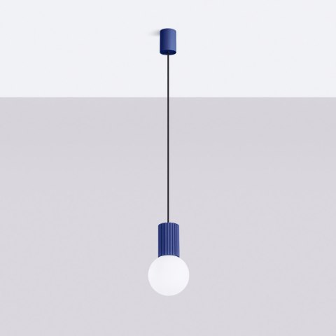 Sollux Lighting Lampa wisząca HALO 1 ultramaryna