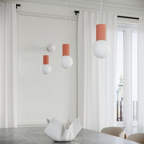 Sollux Lighting Lampa wisząca HALO 3P brzoskwiniowa