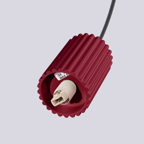 Sollux Lighting Lampa wisząca HALO 3P burgund