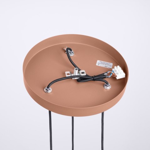 Sollux Lighting Lampa wisząca HALO 3P mocca