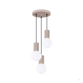 Sollux Lighting Lampa wisząca HALO 3P taupe