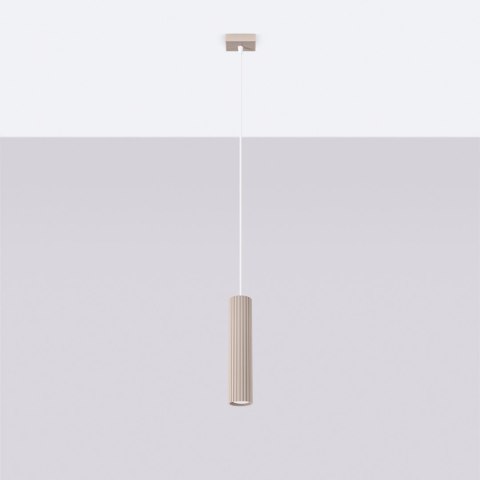 Sollux Lighting Lampa wisząca KARBON 1 taupe
