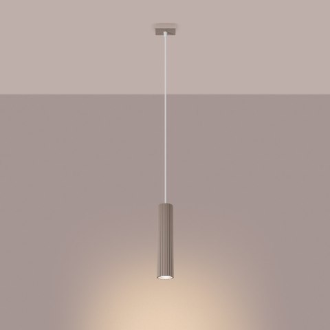 Sollux Lighting Lampa wisząca KARBON 1 taupe