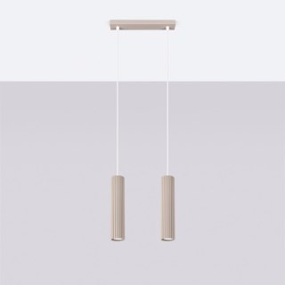 Sollux Lighting Lampa wisząca KARBON 2 taupe
