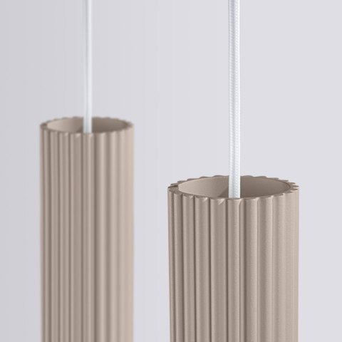 Sollux Lighting Lampa wisząca KARBON 2 taupe