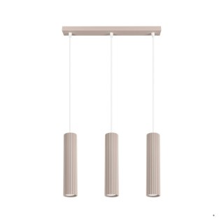 Sollux Lighting Lampa wisząca KARBON 3L taupe