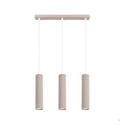 Sollux Lighting Lampa wisząca KARBON 3L taupe