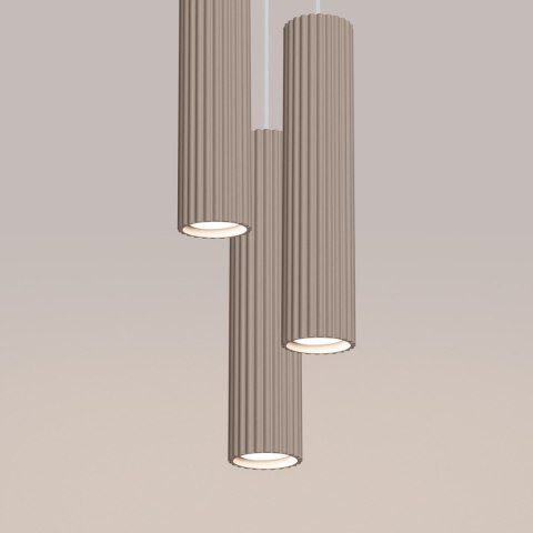 Sollux Lighting Lampa wisząca KARBON 3P taupe