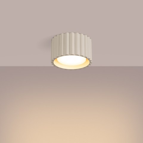 Sollux Lighting Plafon AURA 1 beżowy Gx53