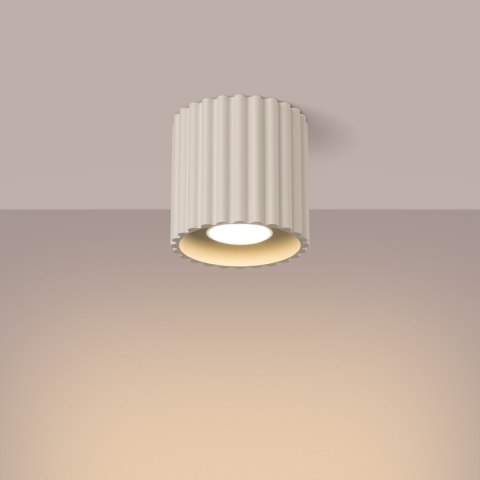 Sollux Lighting Plafon AURA 1 beżowy GU10