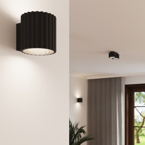 Sollux Lighting Plafon AURA 1 czarny Gx53