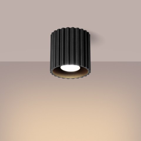 Sollux Lighting Plafon AURA 1 czarny GU10
