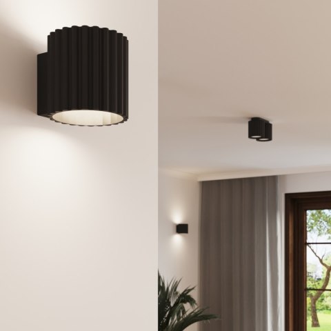 Sollux Lighting Plafon AURA 1 czarny GU10