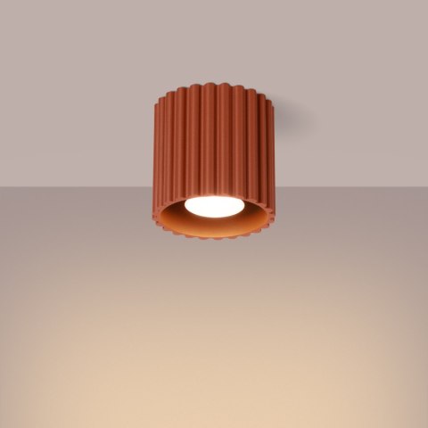 Sollux Lighting Plafon AURA 1 ochra czerwona GU10