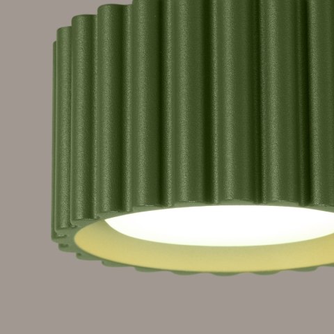 Sollux Lighting Plafon AURA 1 zielony oliwkowy Gx53