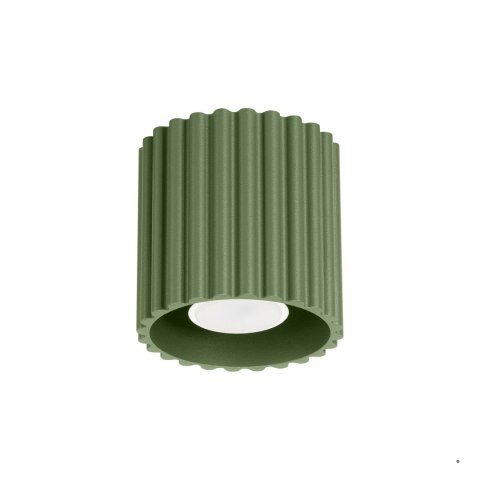 Sollux Lighting Plafon AURA 1 zielony oliwkowy GU10