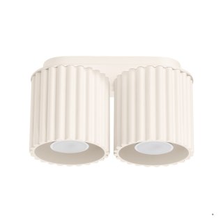 Sollux Lighting Plafon AURA 2 beżowy GU10