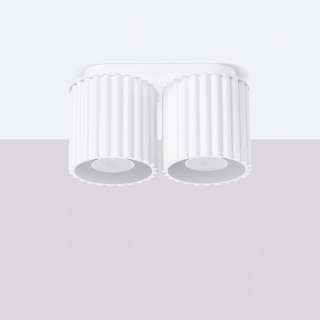 Sollux Lighting Plafon AURA 2 biały GU10