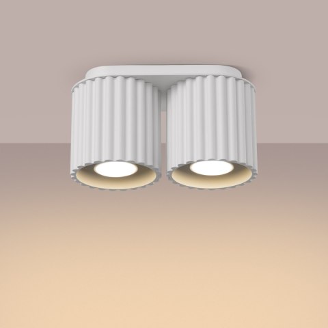 Sollux Lighting Plafon AURA 2 biały GU10