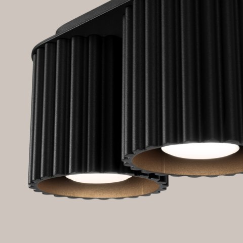 Sollux Lighting Plafon AURA 2 czarny GU10