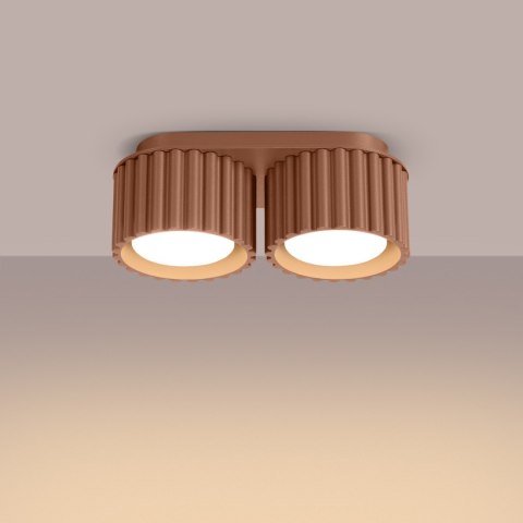 Sollux Lighting Plafon AURA 2 mocca Gx53