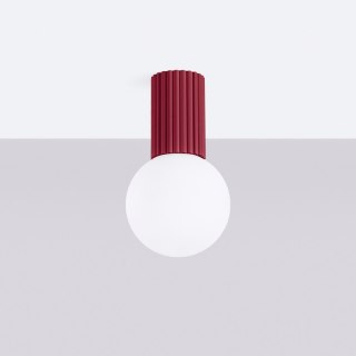Sollux Lighting Plafon HALO burgund IP44