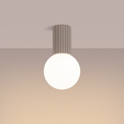 Sollux Lighting Plafon HALO taupe IP44