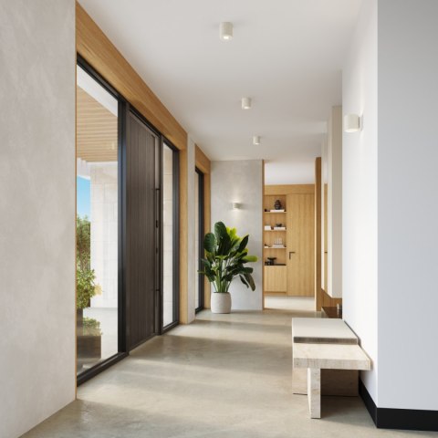Sollux Lighting Kinkiet ORBIS beton beżowy