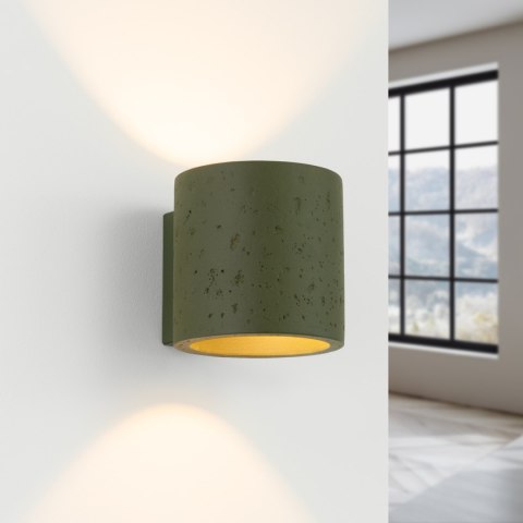 Sollux Lighting Kinkiet ORBIS beton zielona oliwka