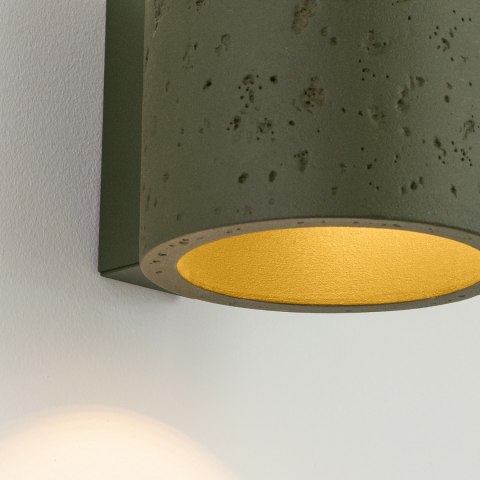Sollux Lighting Kinkiet ORBIS beton zielona oliwka